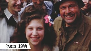 Paris  Liberation in August 1944 in color and HD [upl. by Koenig]