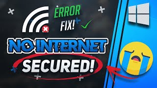 How to Fix quotNo Internet Securedquot WiFi Error in Windows 10 2025 [upl. by Eissac]