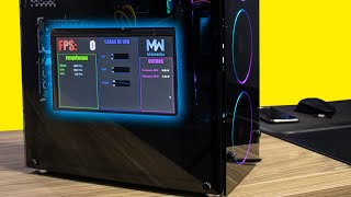 CRIEI UMA TELA DE MONITORAMENTO PARA O PC GAMER SENSOR PANEL [upl. by Felic]