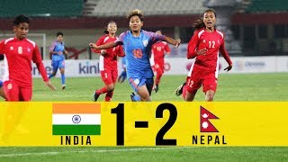 HIGHLIGHTS INDIA 12 NEPAL  Hero Womens Gold Cup 2019 [upl. by Arabeila]