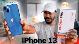 UNBOXING iPhone 13 Refurbished From Cashify 🔥  Can I trust Cashify [upl. by Kciredec950]