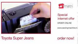 Toyota Super Jeans black  Naaimachine Sewingmachine Machine a Coudre Nahmaschinen [upl. by Yrakaz]