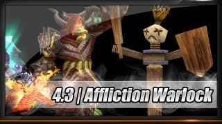 Guide  Warlock  Affliction Patch 43  Talents  Glyphs  Stats  Gems  Enchants  Rotation [upl. by Henley]