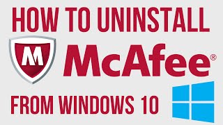 ✔ BEST WAY To UnInstall McAfee from Windows 10 [upl. by Arinaj]