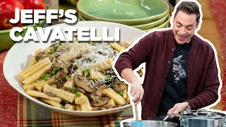 FROMSCRATCH Pasta and Mushroom Butter Sauce with Jeff Mauro  The Kitchen  Food Network [upl. by Bruis529]