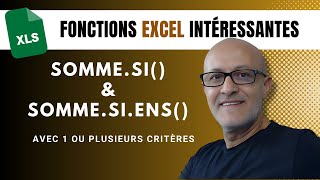 Les Fonctions Sommesi Et Sommesiens dExcel 1 ou Plusieurs Critères [upl. by Tallia]