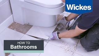 How to Tile Around a Toilet with Wickes [upl. by Winona]