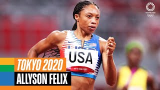 🏃‍♀️ 🇺🇸 Every Allyson Felix medal race  Athlete Highlights [upl. by Amsirhc561]