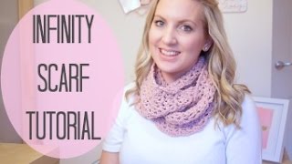 CROCHET Infinity scarf tutorial  Bella Coco [upl. by Nerb]