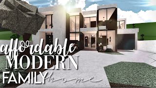 Bloxburg Affordable Modern Family Home 38k  No Advanced Placing amp No Large Plot Cheap House Build [upl. by Sharlene]