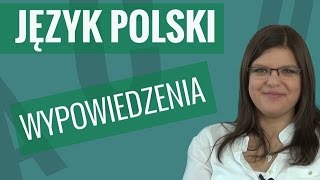 Język polski  Wypowiedzenie [upl. by Schumer]