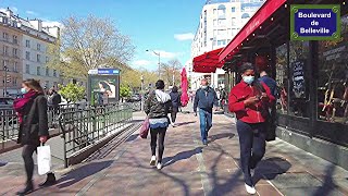 Le quartier de Belleville  Paris Walking Tour [upl. by Javier]