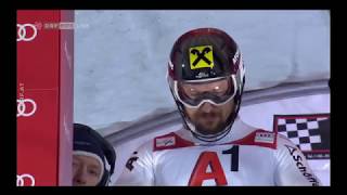 Marcel Hirscher  Slalom Schladming 2018 2 DG [upl. by Happ]