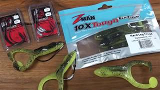 How to Rig amp Fish ZMan Finesse Hard Leg and Pop FrogZ [upl. by Gratt209]