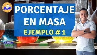 Porcentaje en peso o masa Ejemplo 1 Soluciones [upl. by Eirojram275]