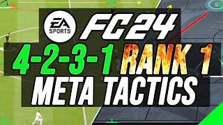 FC 24  4231 Rank 1 META Custom Tactics amp Instructions Post Patch Including Playerstyles Updates [upl. by Radborne]