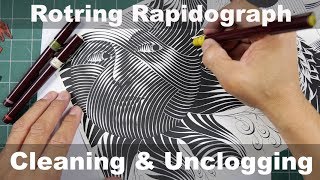 Rotring Rapidograph Cleaning amp Unclogging [upl. by Rednave454]