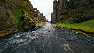 FPV Drone Flight through Beautiful Iceland Canyon [upl. by Ttirrej827]