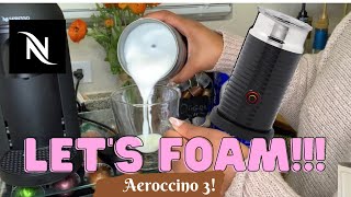 How To Foam Milk With Aeroccino 3 Make Coffee With Foam Tips amp Tricks  Easy Foamed Latte Recipe [upl. by Acyre]