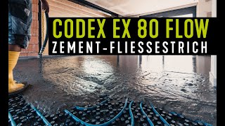 Große Estrichflächen effizient einbauen mit dem ZementFliessestrich codex EX 80 Flow [upl. by Iuq309]