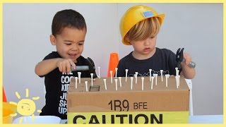 PLAY  3 Construction Themed Activities using cardboard [upl. by Schober979]