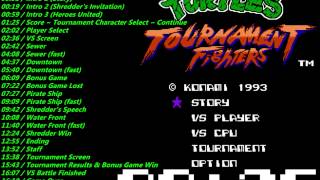 Nes Teenage Mutant Ninja Turtles  Tournament Fighters Soundtrack [upl. by Ylelhsa]