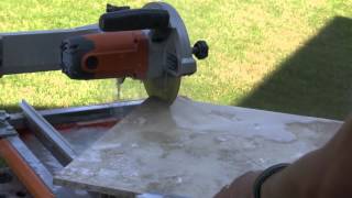 How To Cut Travertine Tile [upl. by Pyszka]