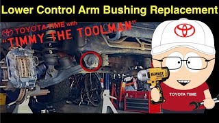 Front Lower Control Arm Bushing Replacement Part 1 [upl. by Lleuqar]