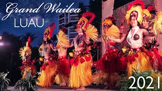 Grand Wailea Luau  Now Open 2021 Update [upl. by Eiram]