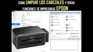 IMPRESORAS EPSON LIMPIEZA Y ALINEACION DE CABEZALES IMPRESORAS 2018 [upl. by Yendahc]