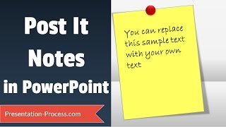 Post It Notes Tutorial in PowerPoint [upl. by Kitty]