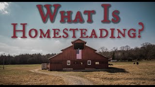 What Is Homesteading [upl. by Ibmab]