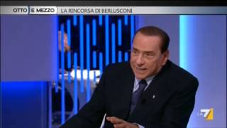 BERLUSCONI VS LILLI GRUBER quotIl suo modo di fare televisione non è obiettivoquot [upl. by Yelkcub]