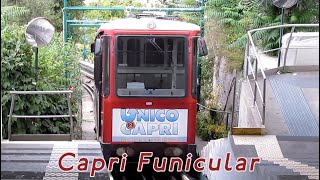 Capri Funicular Railway Ride Italy [upl. by Osswald]