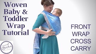 Baby Wrap Tutorial for Beginners  Front Wrap Cross Carry [upl. by Furie]