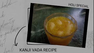 Kanji Vada Recipe  Rajasthani Style  Holi Special  My Kitchen [upl. by Notecnirp]