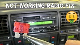 HOW TO FIX NOT WORKING RADIO  RADIO DOES NOT TURN ON [upl. by Yalc]