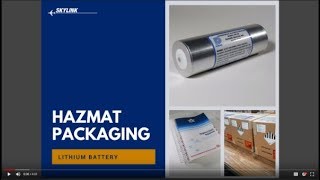 HAZMAT Guidelines For Safely Packaging Lithium Batteries [upl. by Notnerb]