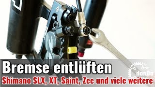 Shimano Scheibenbremse richtig entlüften Deore SLX XT XTR Zee Saint uvm Tutorial 7 [upl. by Somerville]