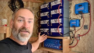 EASIEST Off Grid Solar Power System Battery Bank [upl. by Gnof792]