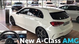 MercedesBenz 2019 New AClass vs old  first in depth review in 4K  AMG line [upl. by Celin]