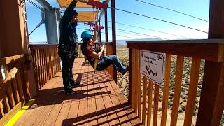 Grand Canyon West Ziplines — Hualapai Ranch Arizona [upl. by Ripleigh]