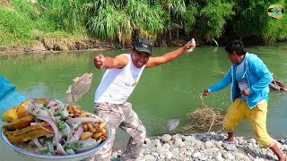 Pesca de Tilapias Grandes en Río con Anzuelo  Pesca y Ceviche de Tilapias en Río [upl. by Reba]