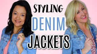 HOW TO WEAR DENIM JACKETS  More Than 30 Outfit Ideas [upl. by Riffle]