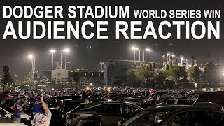 Dodger Stadium AUDIENCE REACTION  World Series 2020 Final Out [upl. by Luise]