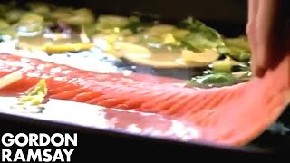 Salmon Salad Nicoise Part 1  Gordon Ramsay [upl. by Drahnreb]