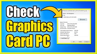 How to Check Graphics Card on Windows 10 Find GPU Fast [upl. by Betti]