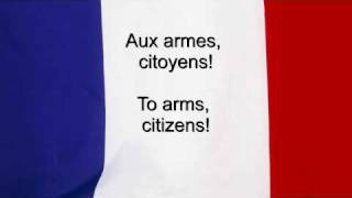 quotLa Marseillaisequot  France National anthem French amp English lyrics [upl. by Neram]