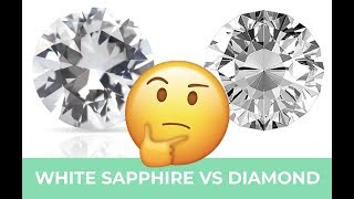 White Sapphire vs Diamond  A Good Alternative [upl. by Amihsat]