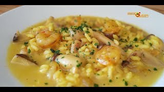 Risotto con setas y gambas [upl. by Judas188]